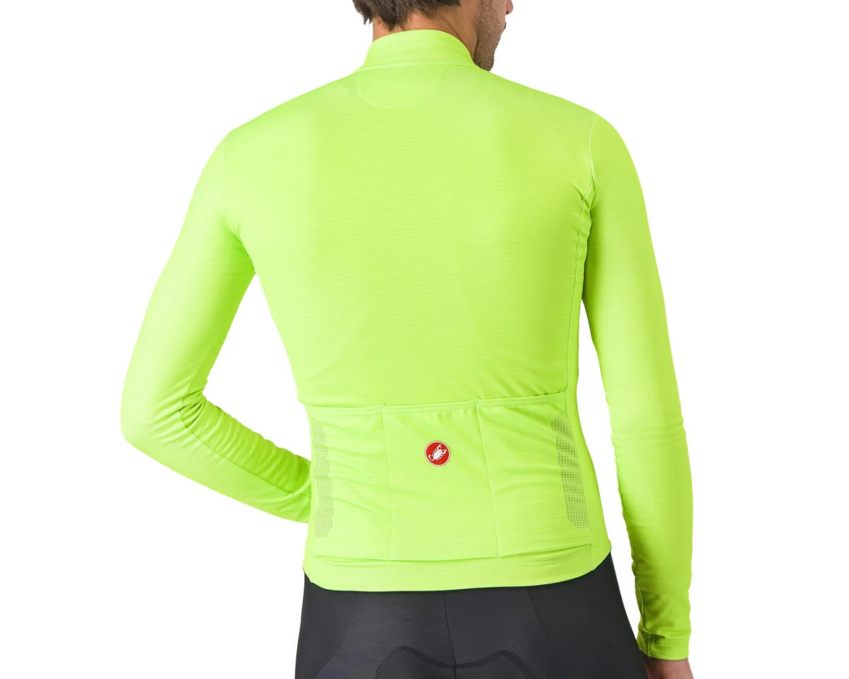 Castelli Puro 4 Long Sleeve Jersey (Electric Lime) (S)